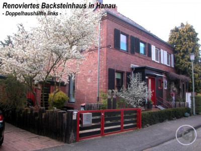Modernisiertes und renoviertes Backsteinhaus im Hanauer Musikerviertel