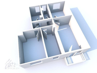 4-Raumwohnung mit Tageslichtbad und Balkon zu vermieten