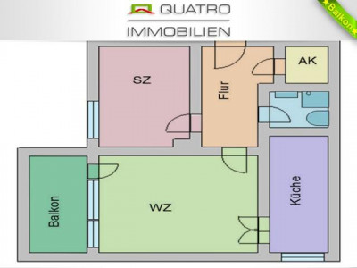 Günstig ins Eigenheim! 2 Zimmer mit Balkon und Weitblick!