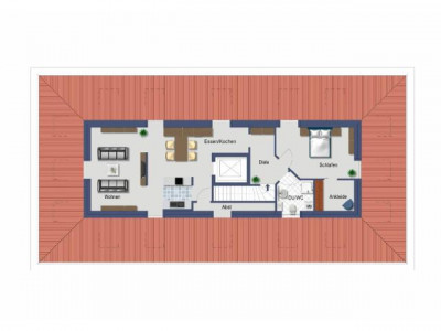 NEUBAU große 2 Zimmer Dachgeschosswohnung  79m², Aufzug in die Wohnung, Wohnessbereich ca. 44m²