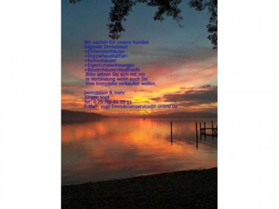 AKTUELL:KAUFGESUCH FÜR UNSERE KUNDEN AUS DER SCHWEIZ: EINFAMILIENHÄUSER - DOPPELHAUSHÄLFTEN - BUNGA