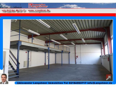 Willich Münchheide 290m² Halle + Büro ZWEI MINUTEN ZUR AUTOBAHN E.Mail : info@langebner.de