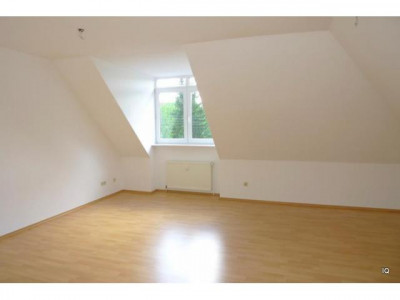 WEIßIG: Großzügige 2-Zimmer-Dachwohnung mit Einbauküche, Laminatboden & Badewanne