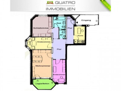 4 Zimmer Wohnung mit Balkon für die kleine Familie!