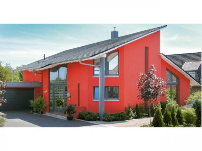 Pultdachhaus mit Grundstück