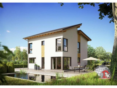 Viel Licht unter dem versetzten Pultdach - Aktionshaus KfW 55 - großes Grundstück in ruhiger Lage