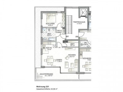Erstbezug einer Penthauswohnung mit Dachterrasse Südwestsseite