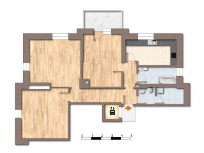 3 Raum Dachgeschoß mit Fahrstuhl - Erstklassig saniert - ÖTV günstig - sucht niveauvolle Bewohner
