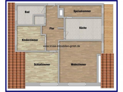EDV-Nr. 32/4 - 3-Zimmer-Wohnung mit Einbauküche und Balkon