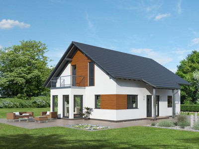 Effizienzhaus 70 mit Fußbodenheizung und Wärmerückgewinnung im Standard