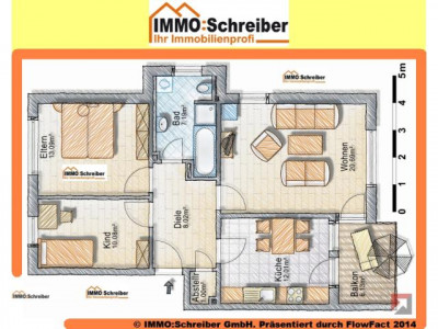 Neuwertige 3-Zi-Wohnung in guter Lage Deggendorfs