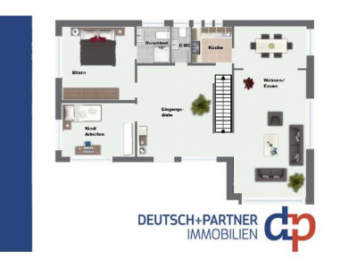 Bonn-Muffendorf: freist. Einfamilienhaus, ca.210 m² Wfl, ca. 1800 m² Parkgrundstück
