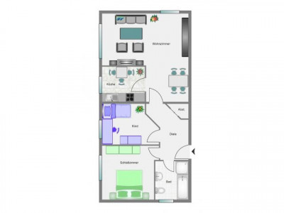 Frisch modernisierte ETW im OG, in ruhiger Lage