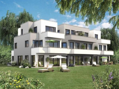 Obermenzing Neubau moderne helle 1- Zimmergartenwohnung Wohn- Nutzfläche ca. 48,27m² Südterrasse TG