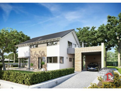 Das Architekten-Haus Brentano zeichnet sich durch seine Geradlinigkeit aus - Effizienzhaus 55 -