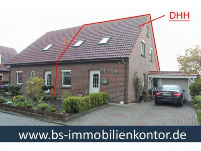 Küstenregion - Nähe Esens ! DHH mit Gartenanlage, Terrasse, und Carport  in ruhiger Lage !