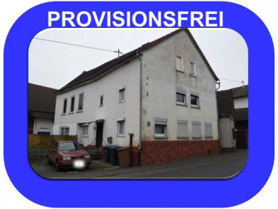 Ranstadt OT Provisionsfrei ! Vielseitig nutzbares 3 FH mit Gewerbeanteil