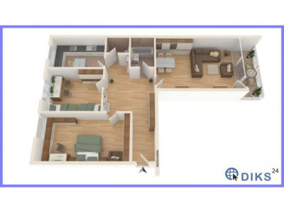 Provisionsfrei!***komplett, renovierte  zentrale Etagenwohnung mit tollem Ausblick über Sindorf***