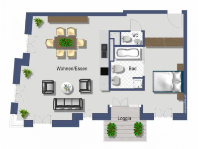 Neubau große helle 2 Zimmerwohnung 82m² EBK Balkon Gäste WC Fußbodenheizung 4. OG Lift Parkett TG