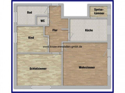 EDV-Nr. 32/2 - Erdgeschosswohnung mit Terrasse - OT
