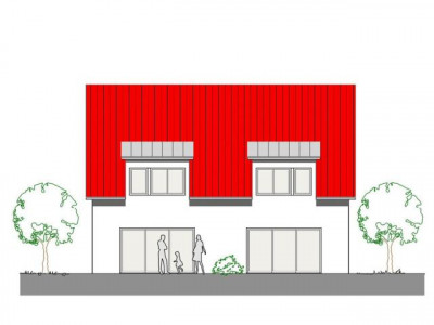 DHH (Südseite) mit grossem  Garten und unverbaubarer Blick in die Natur