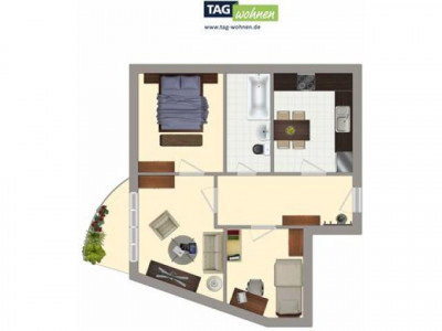 Große 3-Zimmer-Wohnung mit Balkon!