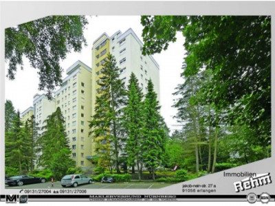 1 Zim.-Appartement in Erlangen, teilmöbliert