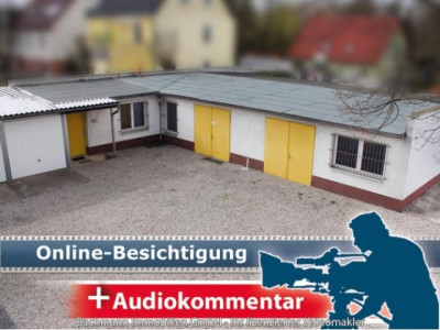 UWE G. BACHMANN, Onlinebesichtigung, Berlin-Pankow, Gewerbegrundstück mit Büro, Werkstatt u. Lager