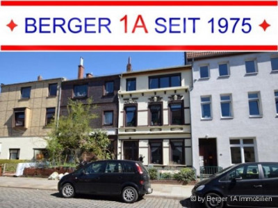 ALTBREMER 1 oder 2 FAMILIENHAUS mit STUCKFASSADE, 6 Zimmer, 3 Bäder, 2 EBK, Kamin, Balkon
