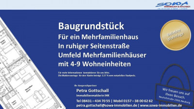 Bauträger aufgepasst! Grundstück für eine Mehrfamilienhaus in Ingolstadt - ruhige Seitenstraße - Ein Objekt von Ihrem Immobilienexperten SOWA Immobilien und Finanzen