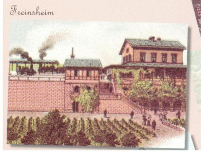 historischer Bahnhof in Freinsheim