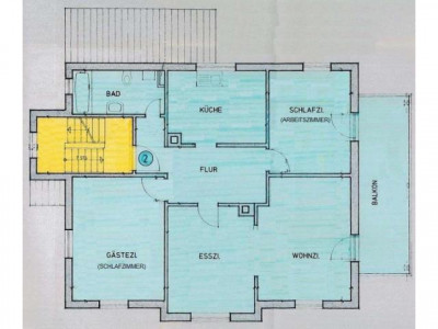 4-Zimmer-Eigentumswohnung mit großem Balkon  - langfristig vermietet -