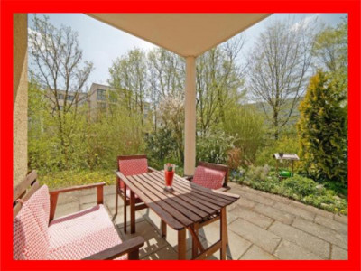 Süd-West-Terrasse, Garten und 2 helle Zimmer freuen sich auf Sie!