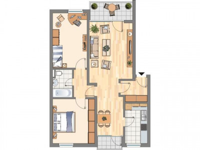 Hier behalten Sie den Überblick! Schöne Wohnung im 3.OG