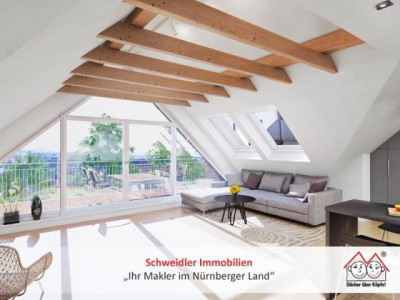 Sonnenverwöhntes & provisionsfreies Penthouse mit drei Terrassen in Nürnberg-Mögeldorf